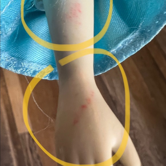 Yellow and Blue Striped Jester Doll - Picture 6 of 10